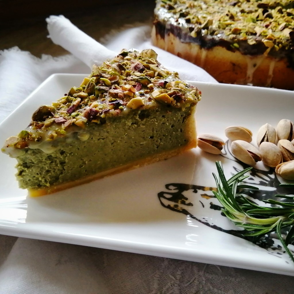 słodki stół sernik pistacjowy